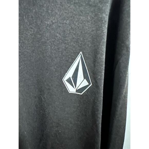 Volcom Kids Long Sleeve T-Shirt Black Unisex Size L Casual Top - Picture 3 of 4